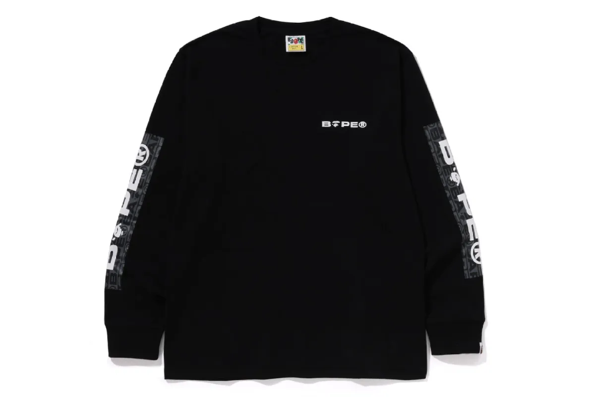 LUX SPORT PATTERN LOGO LS TEE sold by Bape