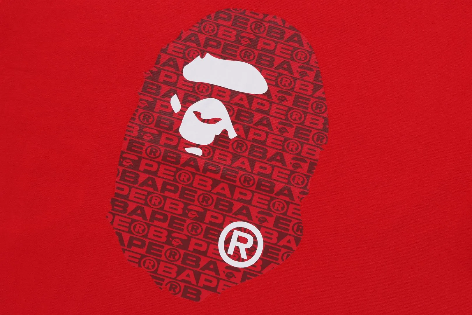 LUX SPORT PATTERN APE HEAD RELAXED FIT TEE sold by Bape product image thumbnail 3