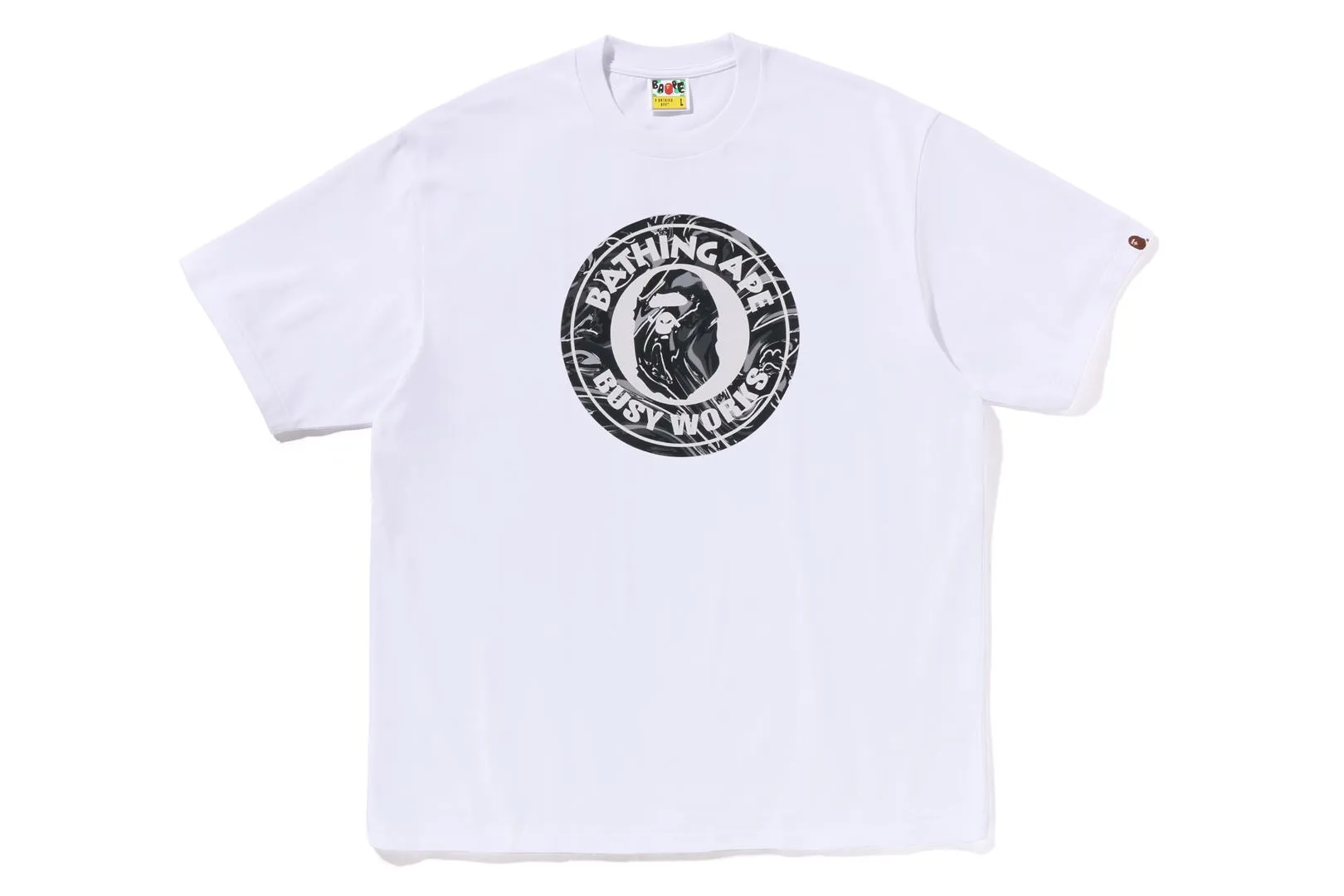 MARBLING CAMO BUSY WORKS RELAXED FIT TEE sold by Bape product image thumbnail 4