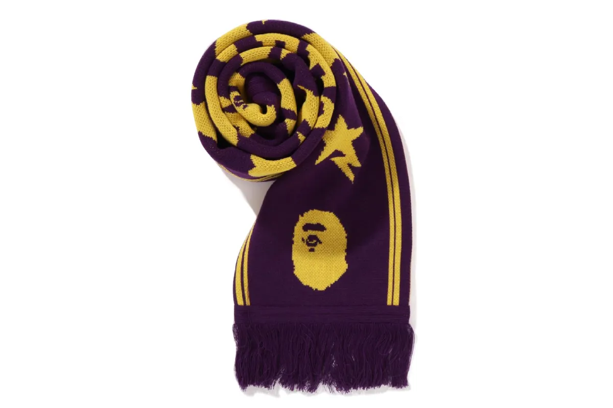 JACQUARD BAPE LOGO LONG SCARF made by Bape