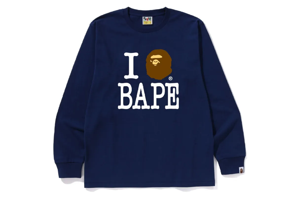 I LOVE BAPE LS TEE sold by Bape