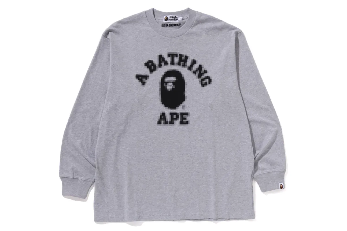 COLLEGE RELAXED FIT LS TEE sold by Bape