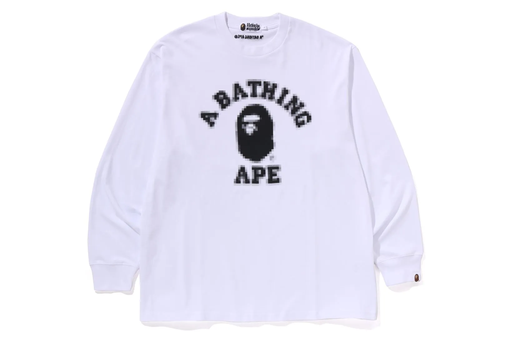 COLLEGE RELAXED FIT LS TEE sold by Bape product image thumbnail 5