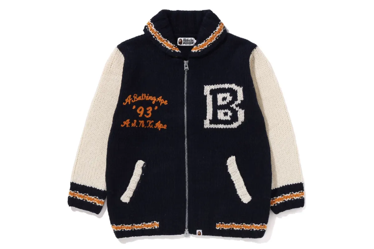 A BATHING APE COWICHAN CARDIGAN sold by Bape
