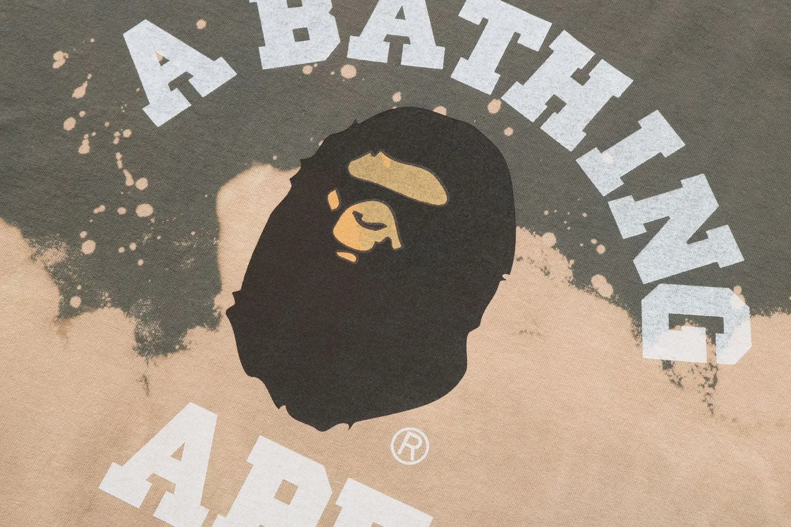 TIE DYE COLLEGE RELAXED FIT TEE sold by Bape product image thumbnail 3