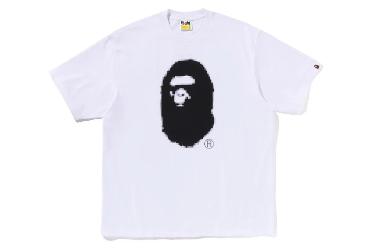 PIXEL APE HEAD RELAXED FIT TEE sold by Bape