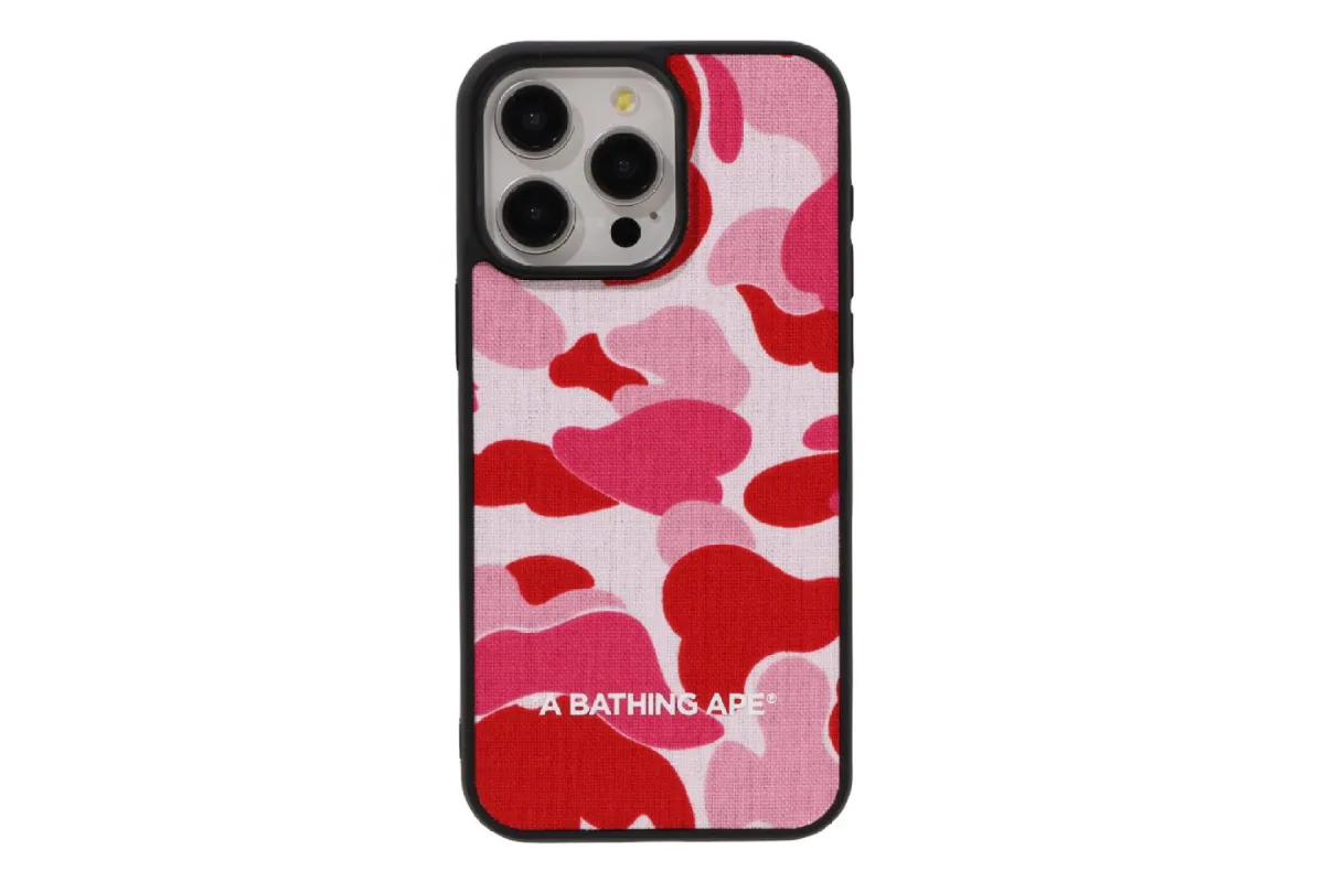 ABC CAMO CLOTH FABRIC IPHONE 15 PRO MAX CASE sold by Bape