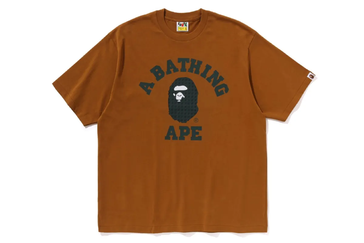 STA HOUNDSTOOTH COLLEGE RELAXED FIT TEE sold by Bape