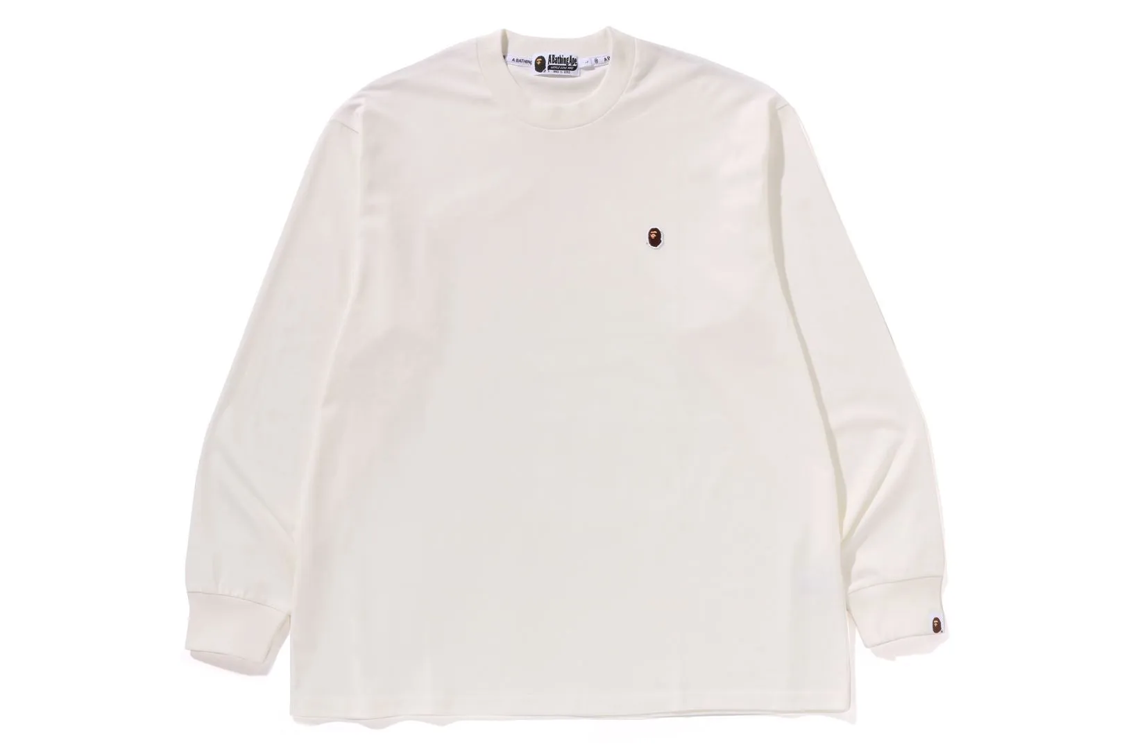ONE POINT APE HEAD RELAXED FIT LS TEE sold by Bape product image thumbnail 5