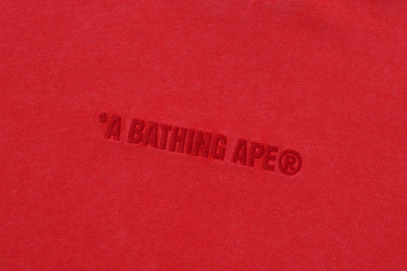 GARMENT DYE BATHING APE LOGO RELAXED FIT TEE sold by Bape product image thumbnail 3