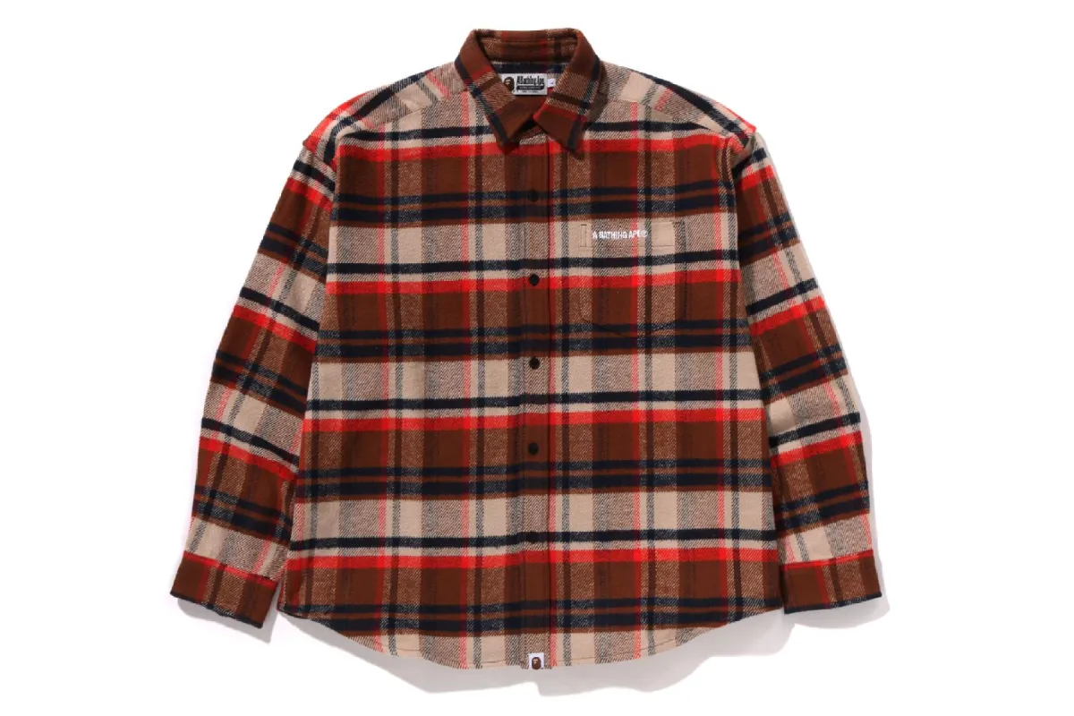 BAPE CHECK FLANNEL SHIRT sold by Bape