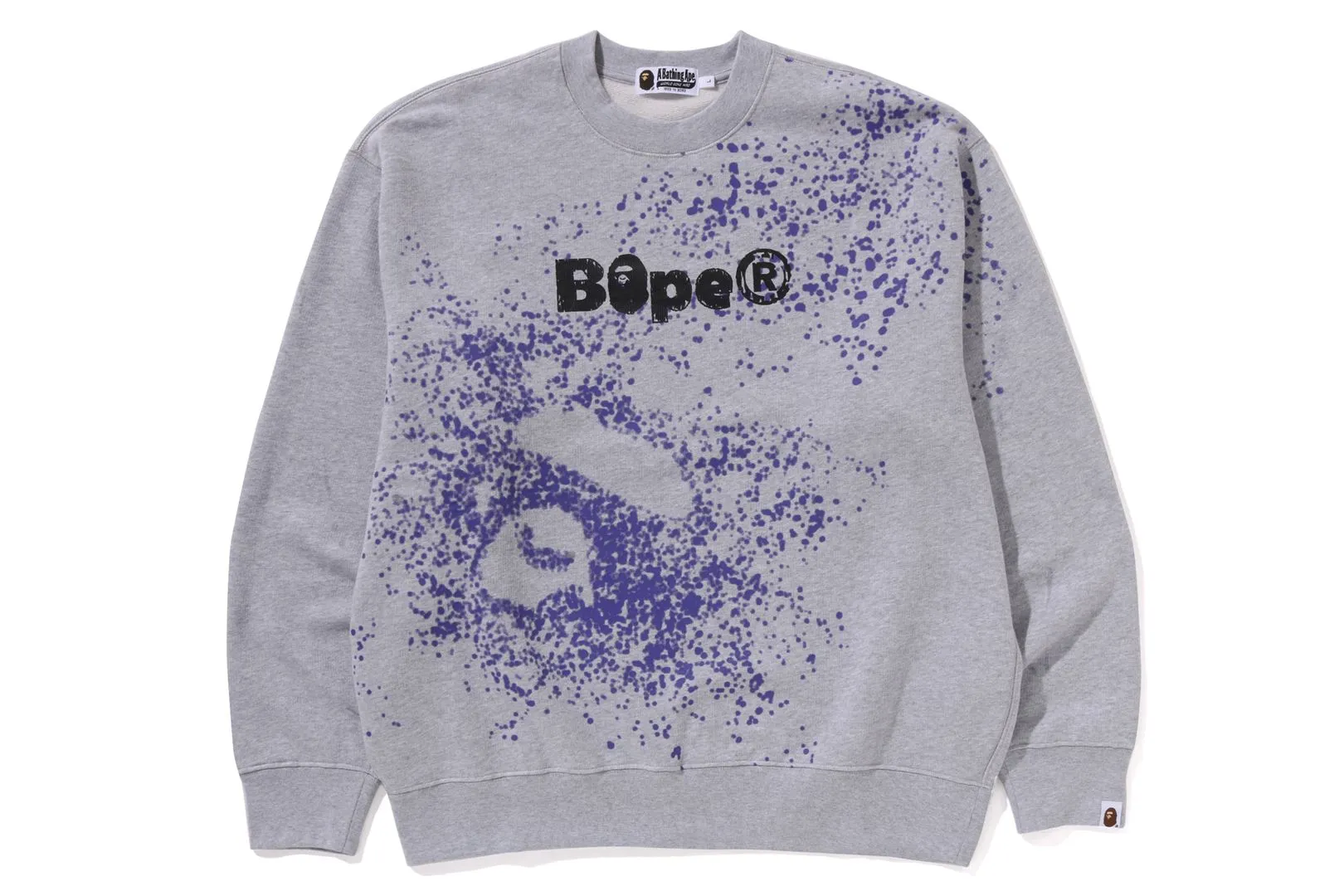 SPRAY PRINT LOGO RELAXED FIT CREWNECK SWEATSHIRT sold by Bape product image thumbnail 5