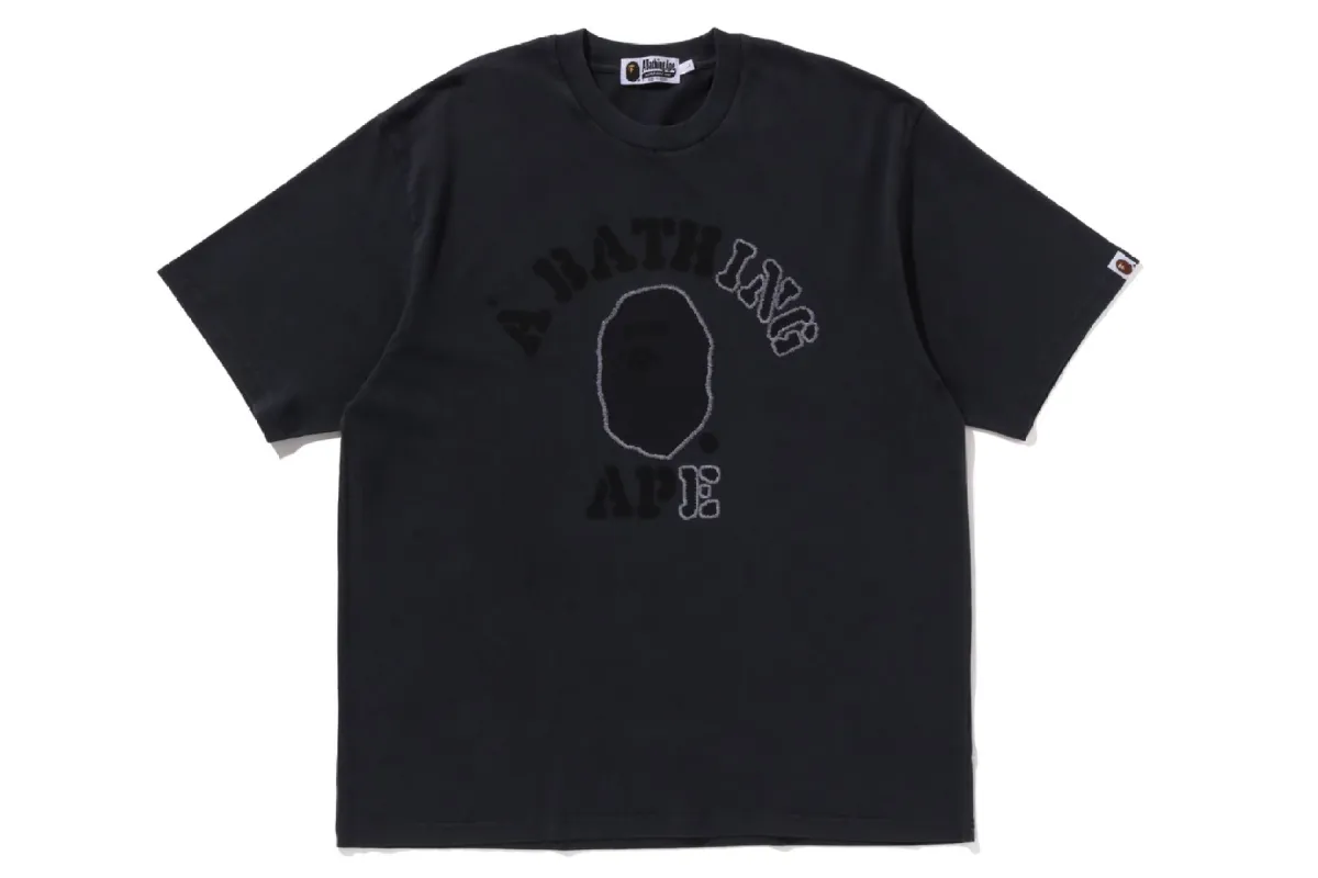 GARMENT DYE COLLEGE RELAXED FIT TEE sold by Bape