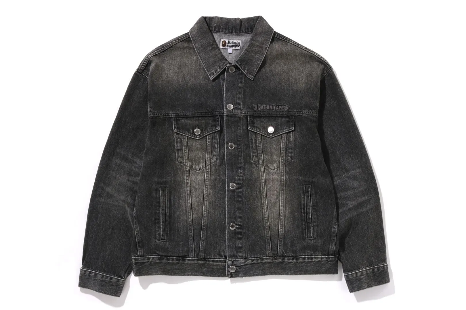DISTRESSED 13OZ DENIM TRUCKER JACKET sold by Bape product image thumbnail 5