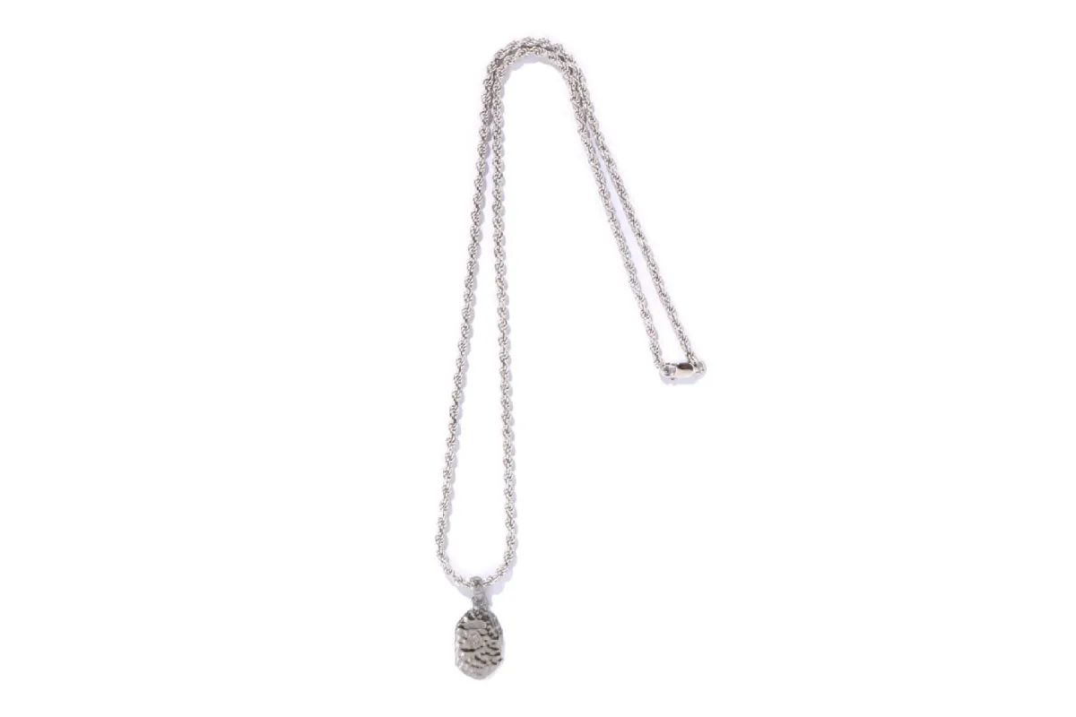 APE HEAD SILVER NECKLACE sold by Bape