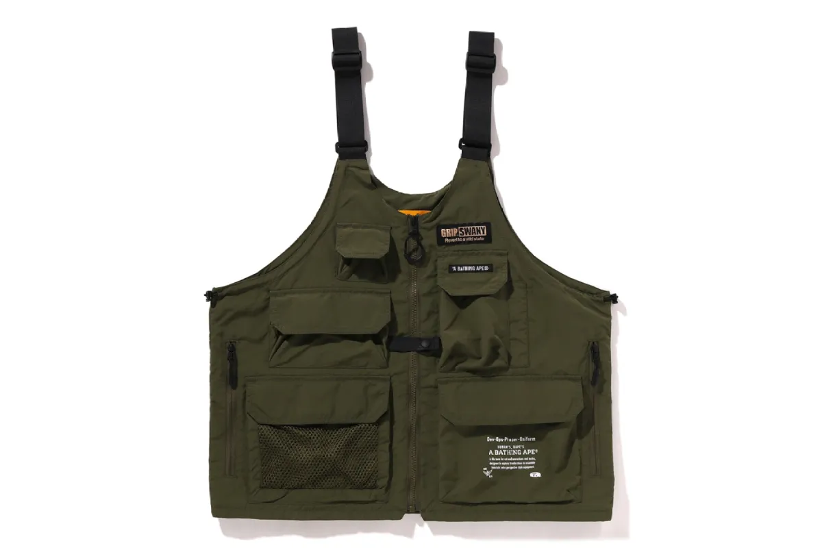 【 BAPE X GRIP SWANY 】GEAR BAG VEST sold by Bape