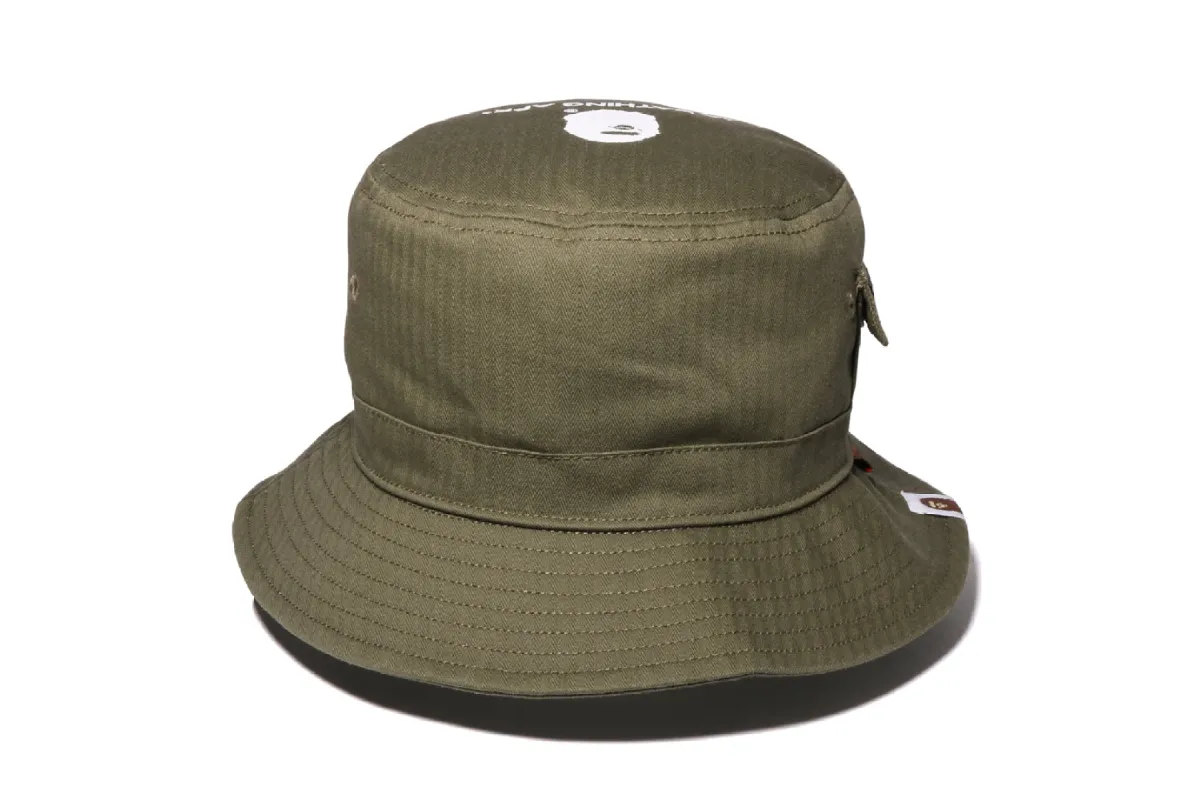 【 BAPE X GRIP SWANY 】FIREPROOF BUCKET HAT made by Bape
