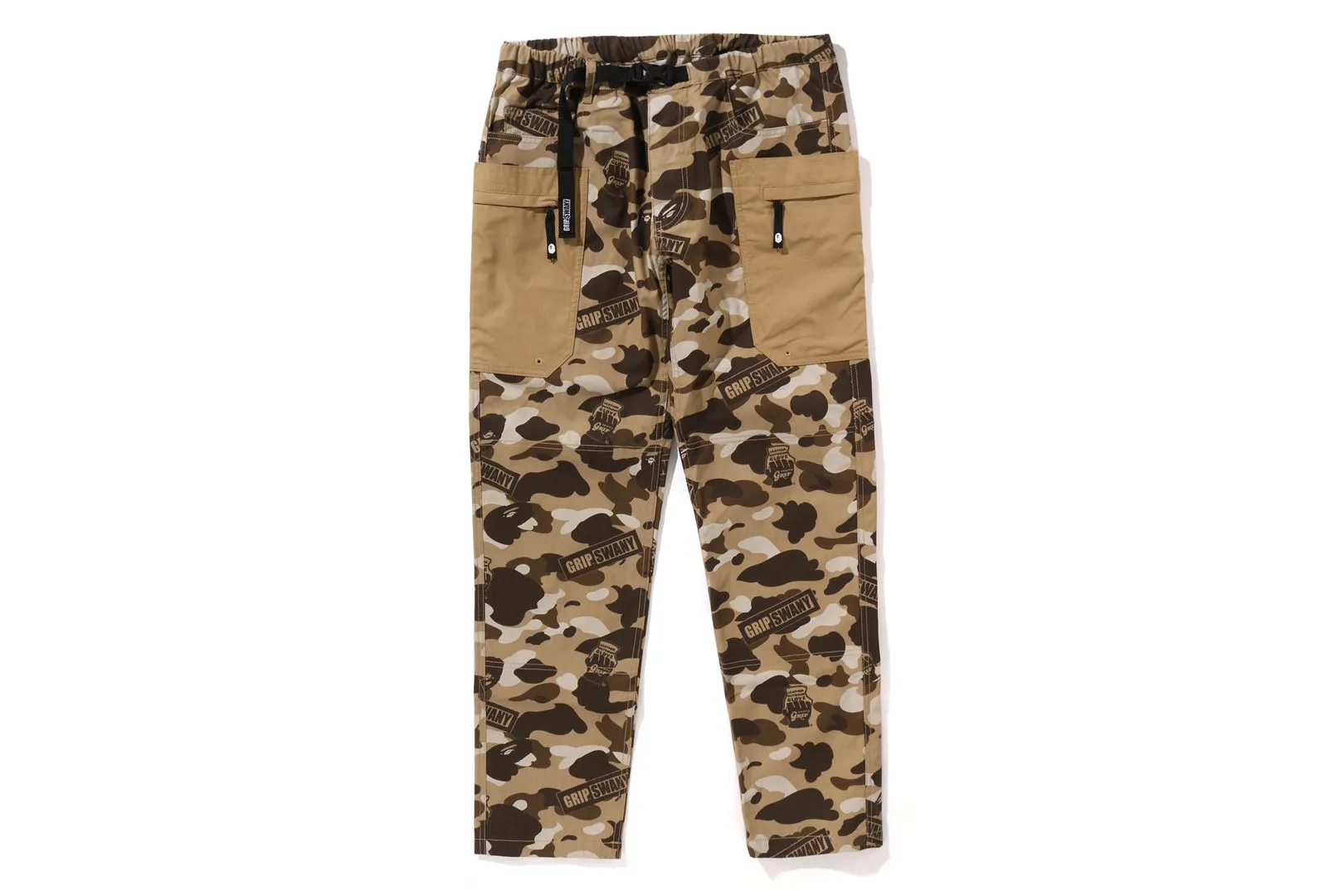 【 BAPE X GRIP SWANY 】 GR CAMO FIREPROOF CAMP PANTS sold by Bape