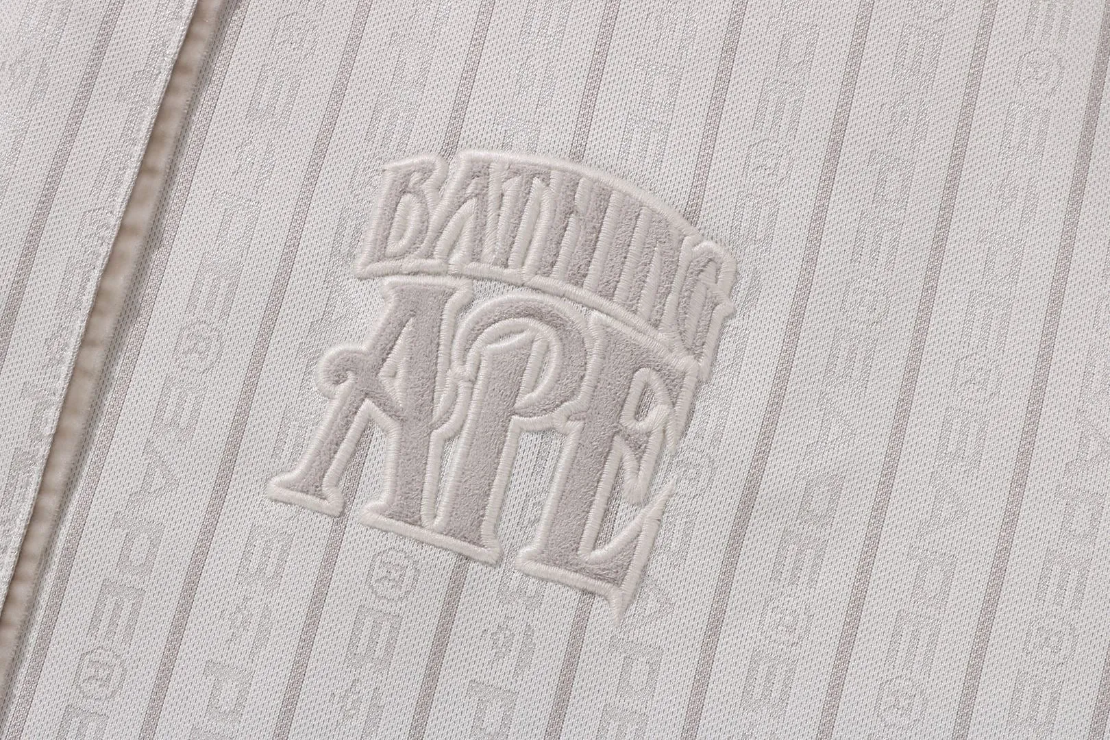 STRIPE LAYERED SLEEVES LS BASEBALL SHIRT sold by Bape product image thumbnail 3