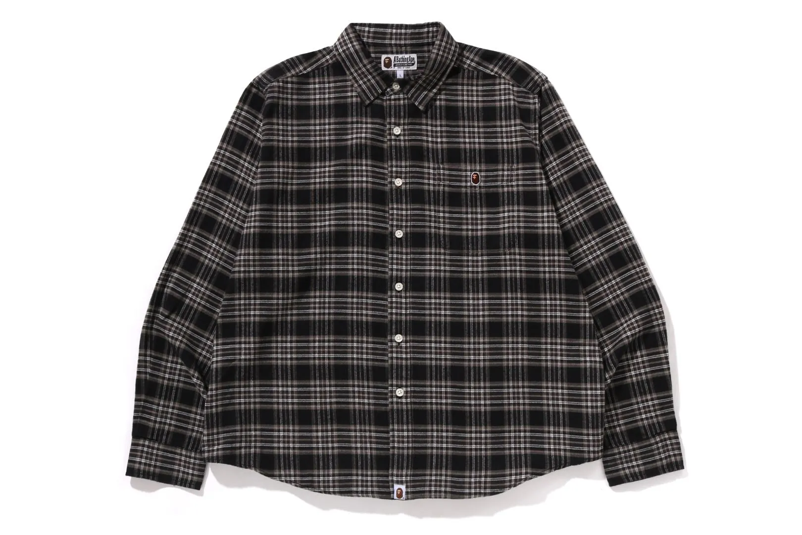 ONE POINT FLANNEL CHECK RELAXED FIT SHIRT sold by Bape product image thumbnail 4