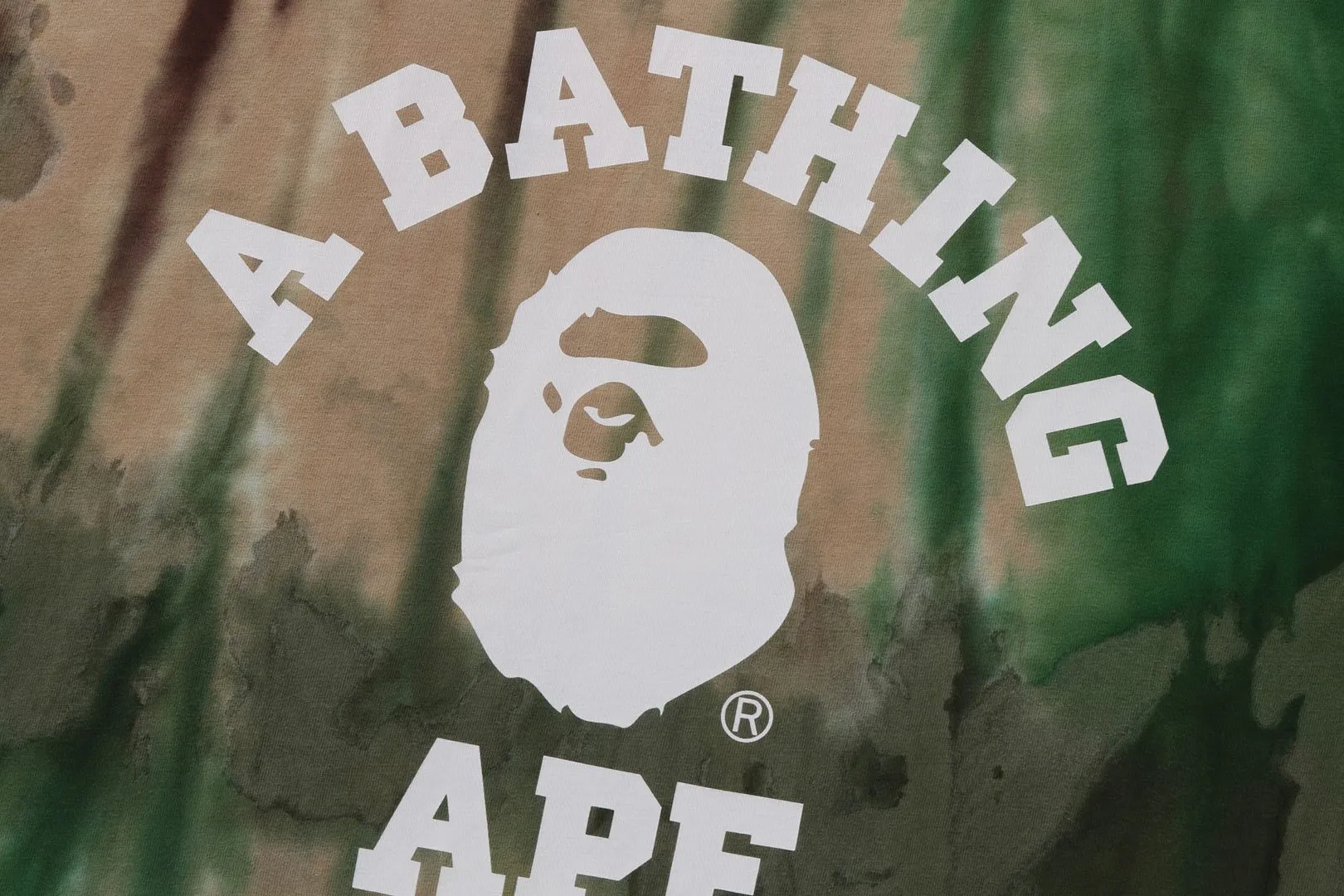 ICE DYE COLLEGE RELAXED FIT TEE sold by Bape product image thumbnail 3