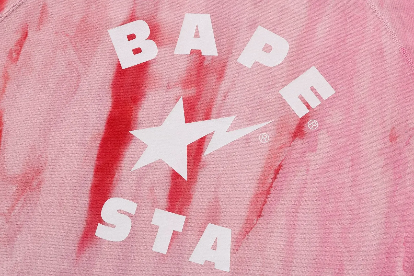 ICE DYE BAPE STA COLLEGE RELAXED FIT CREWNECK sold by Bape product image thumbnail 3