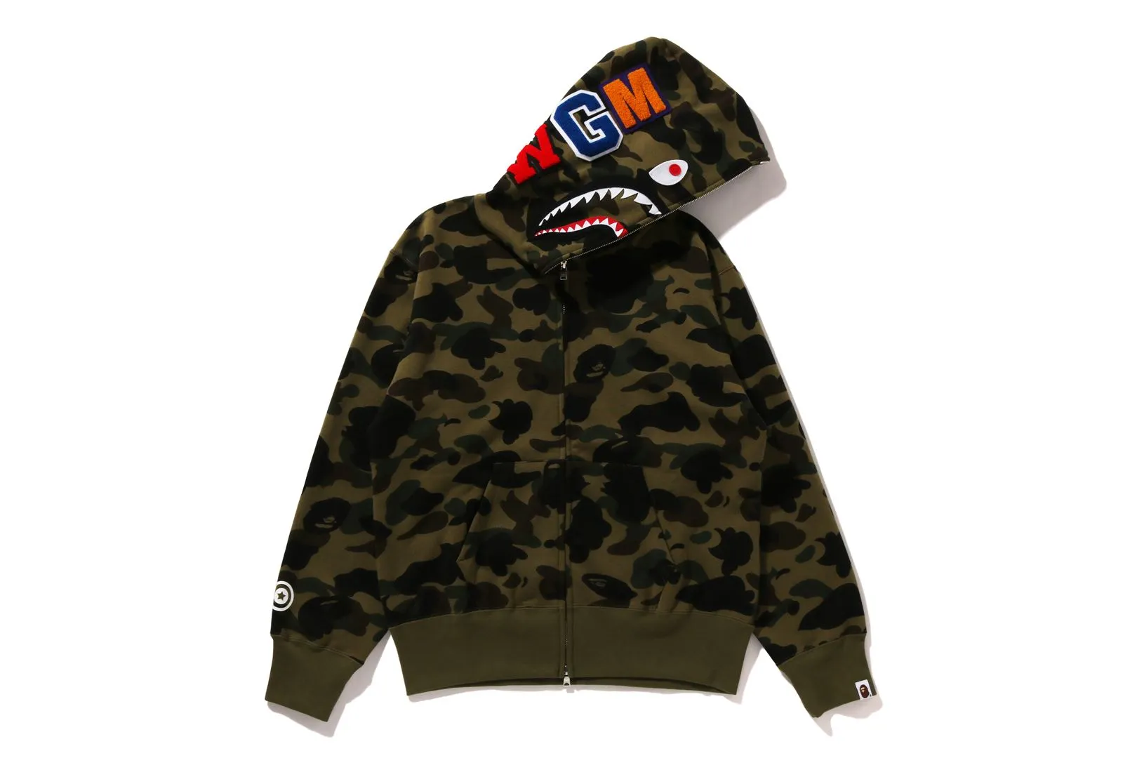 1ST CAMO SHARK FULL ZIP HOODIE sold by Bape product image thumbnail 5