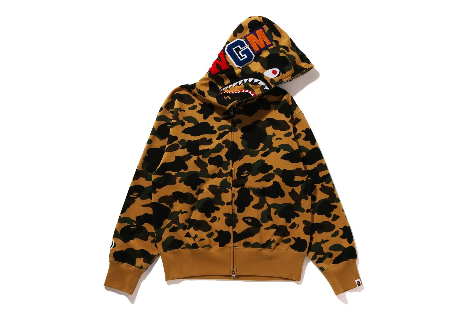 1ST CAMO SHARK FULL ZIP HOODIE sold by Bape product image thumbnail 2