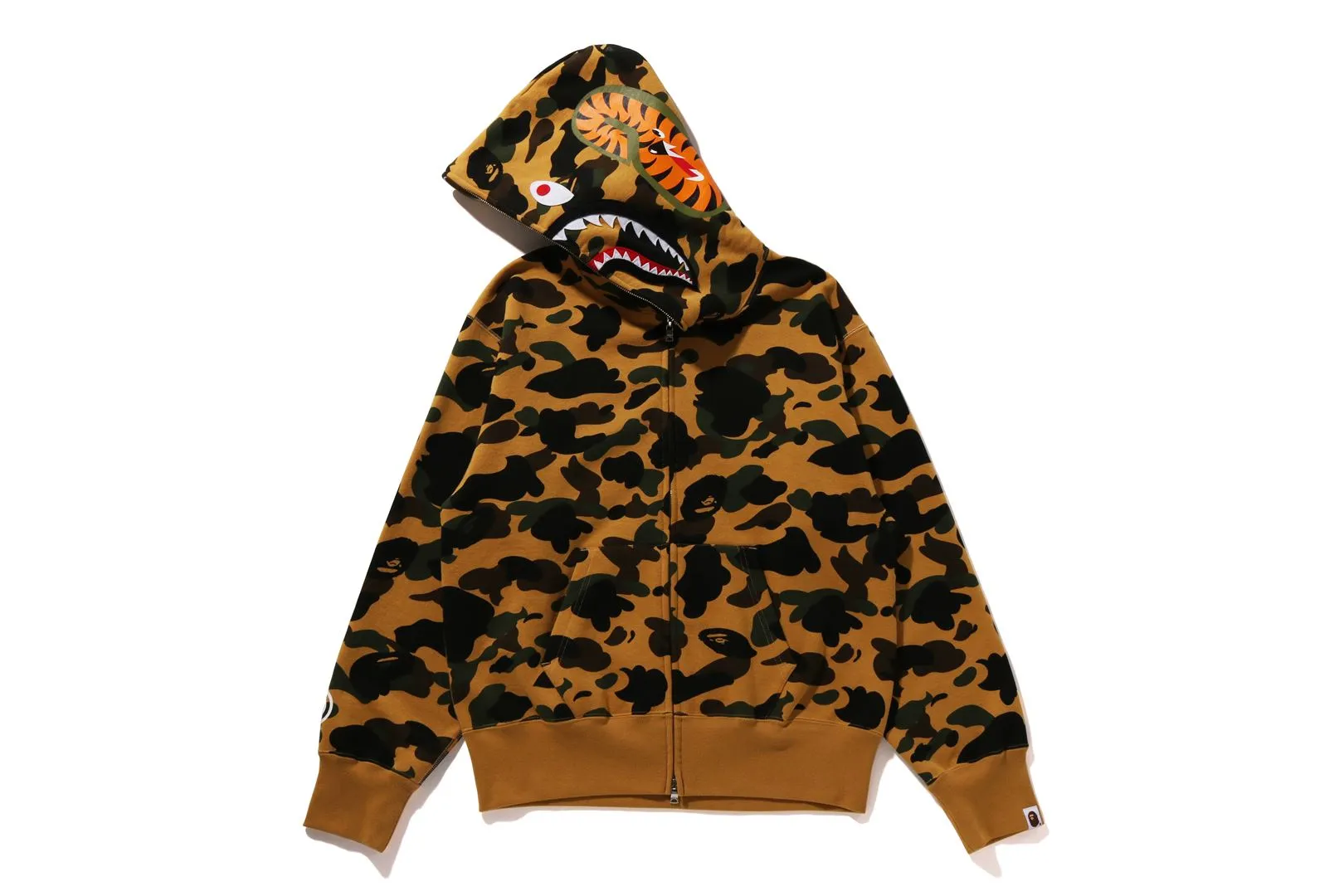 1ST CAMO SHARK FULL ZIP HOODIE sold by Bape