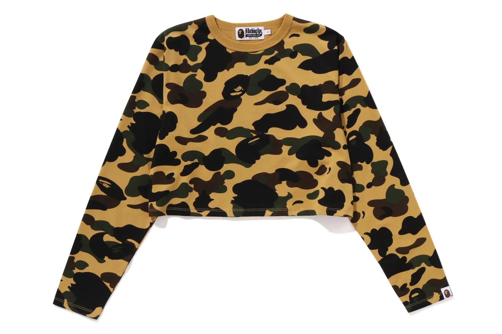 1ST CAMO CROPPED LS TEE sold by Bape