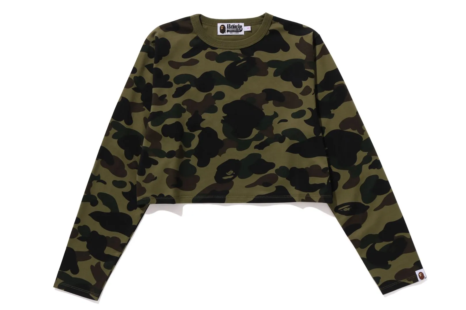 1ST CAMO CROPPED LS TEE sold by Bape product image thumbnail 3