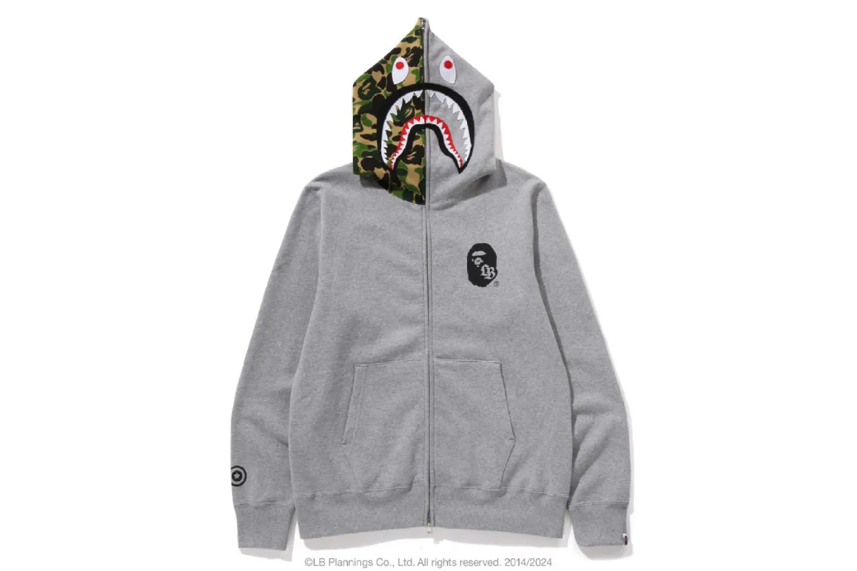 【 BAPE X LBWK 】S15 SHARK FULL ZIP HOODIE sold by Bape