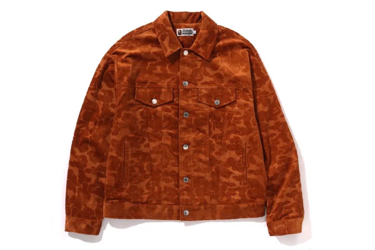 SOLID CAMO CORDUROY TRUCKER JACKET sold by Bape