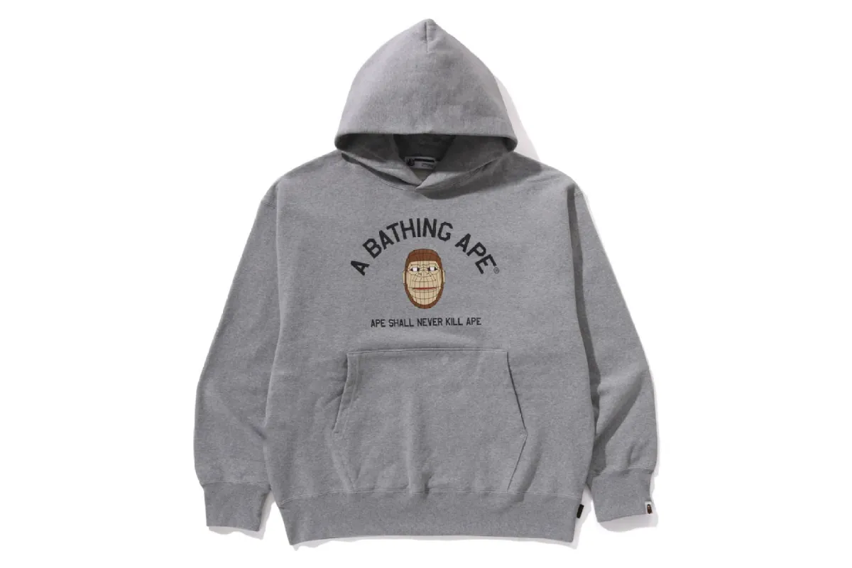 POLYGON RELAXED FIT PULLOVER HOODIE made by Bape