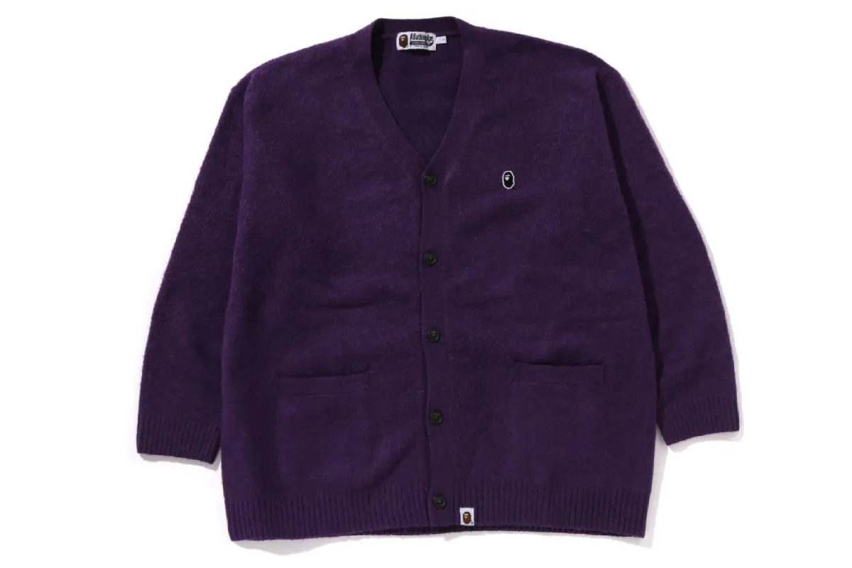 ONE POINT HAIRLY YARN CARDIGAN sold by Bape