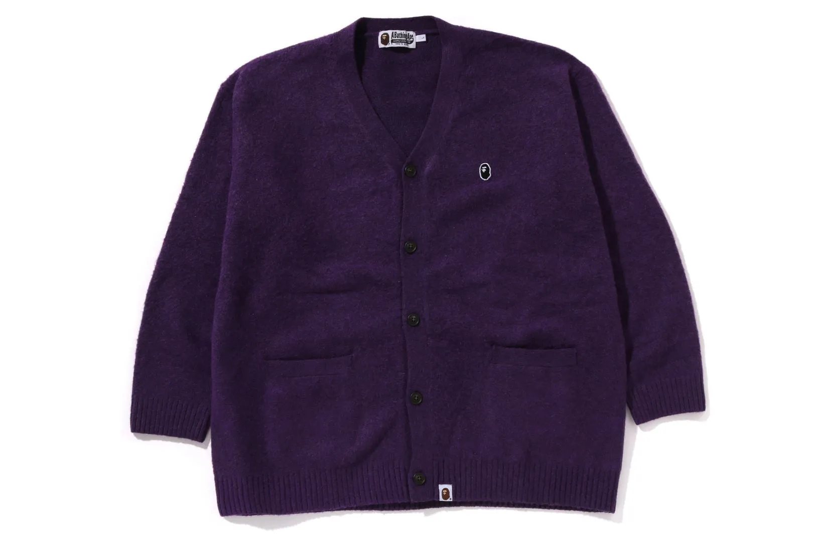 ONE POINT HAIRLY YARN CARDIGAN sold by Bape