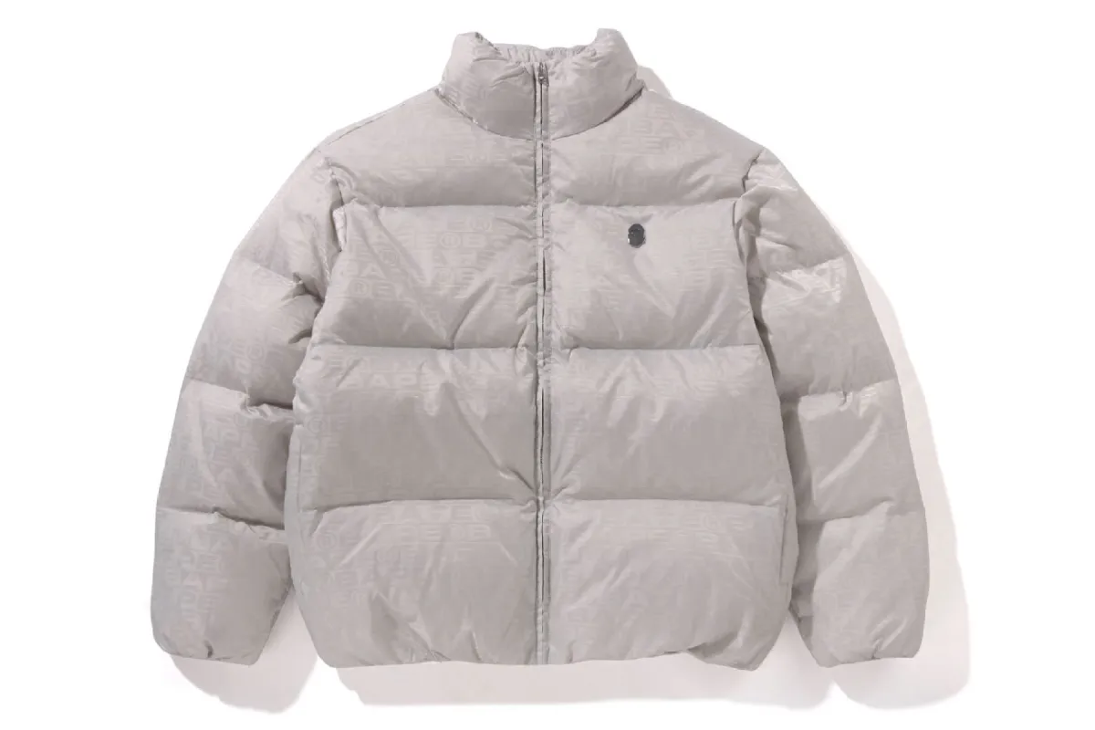 LUX SPORT PATTERN JACQUARD NYLON DOWN JACKET sold by Bape