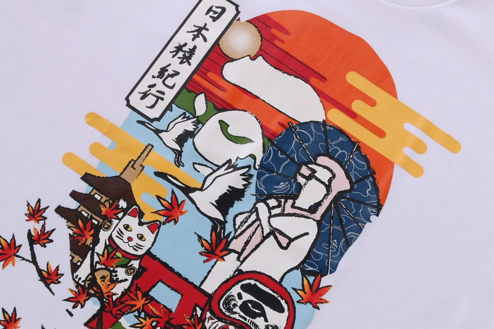 JAPAN CULTURE AUTUMN APE HEAD TEE sold by Bape product image thumbnail 3