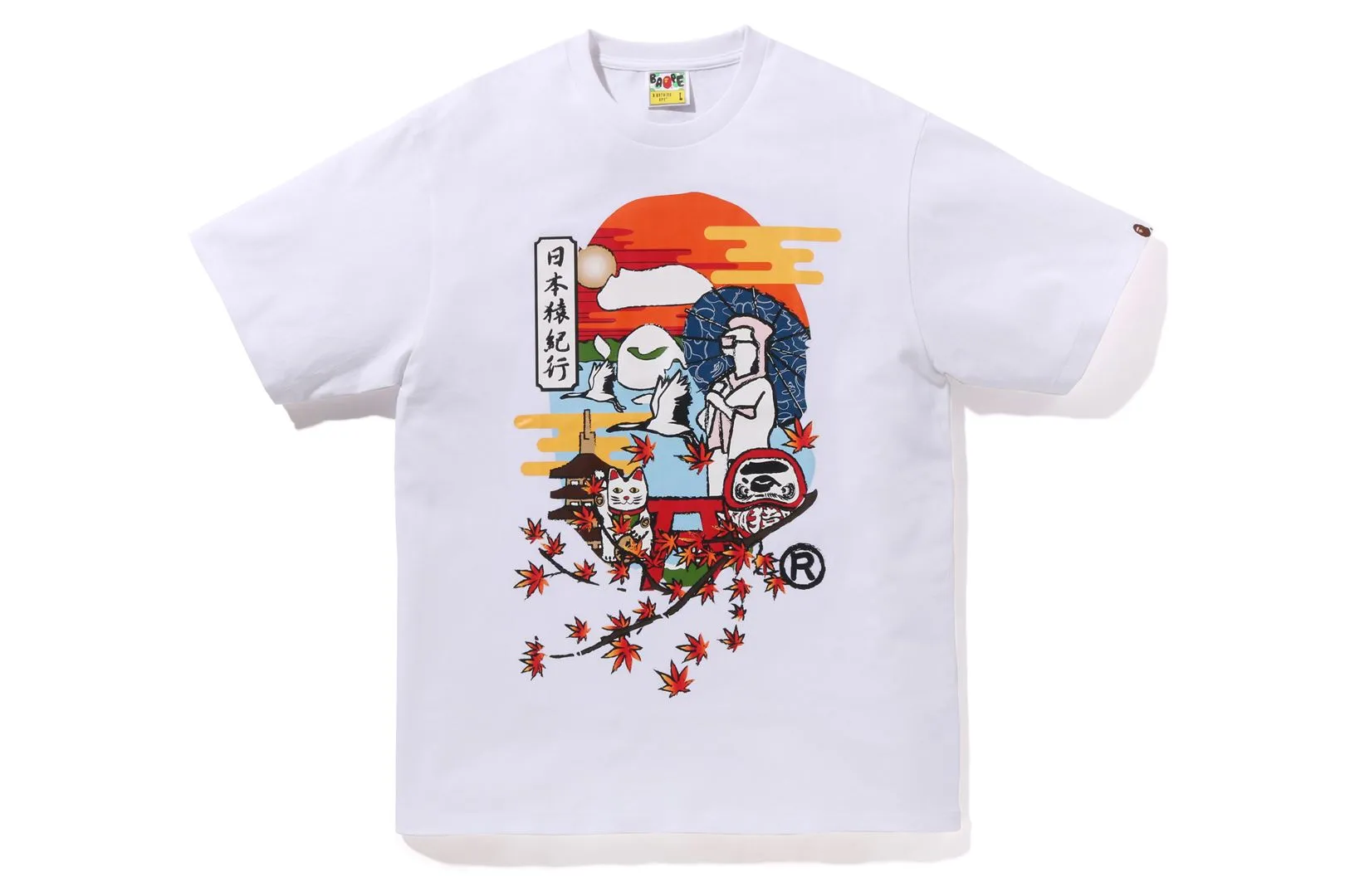 JAPAN CULTURE AUTUMN APE HEAD TEE sold by Bape