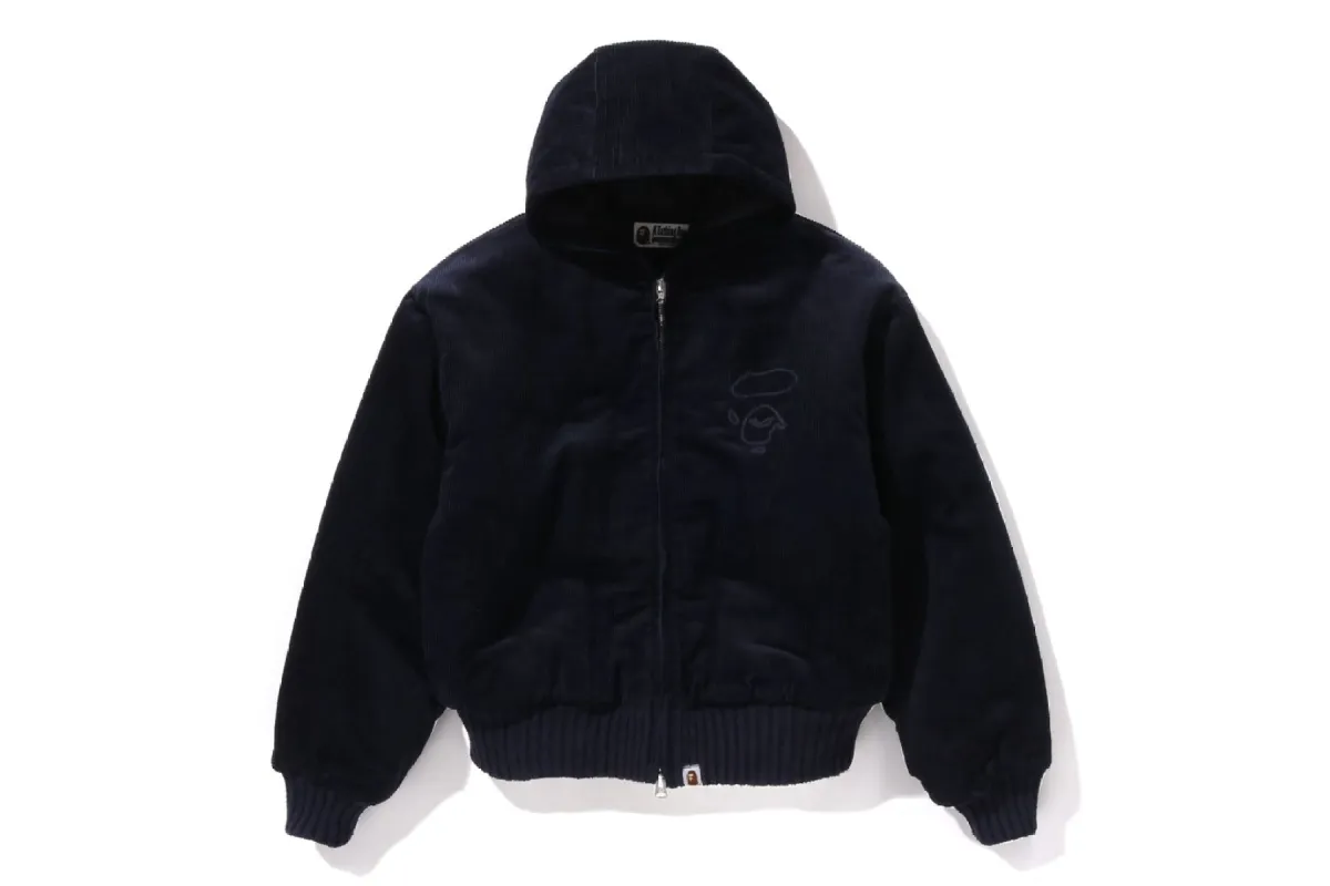 CORDUROY PADDED HOODIE JACKET sold by Bape