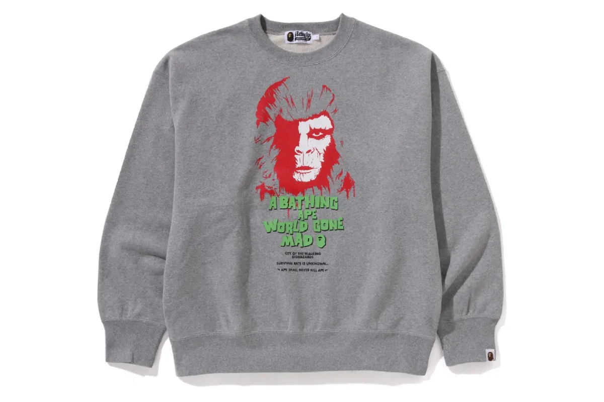 BAPE HORROR RELAXED FIT CREWNECK SWEATSHIRT sold by Bape