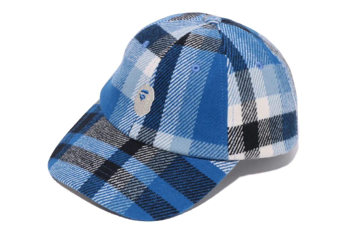 BAPE CHECK PANEL CAP sold by Bape