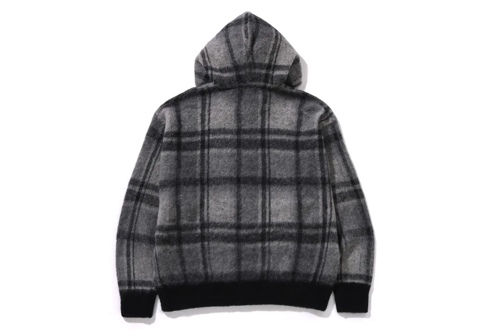 BAPE CHECK MOHAIR KNIT HOODIE sold by Bape product image thumbnail 2