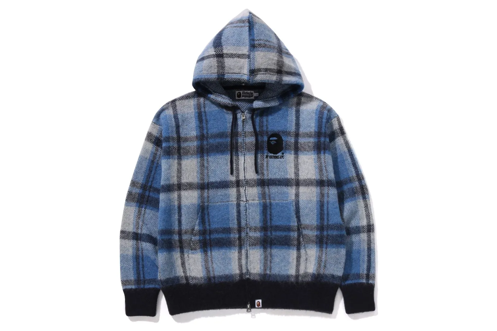 BAPE CHECK MOHAIR KNIT HOODIE sold by Bape product image thumbnail 4