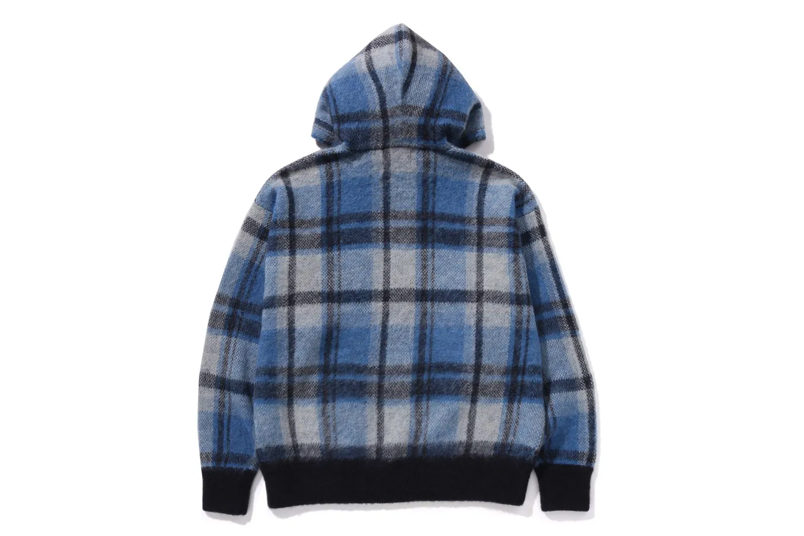 BAPE CHECK MOHAIR KNIT HOODIE sold by Bape product image thumbnail 5