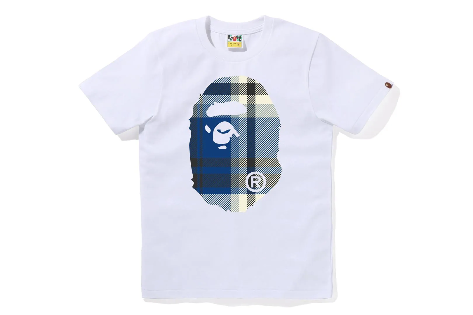 BAPE CHECK BIG APE HEAD TEE sold by Bape
