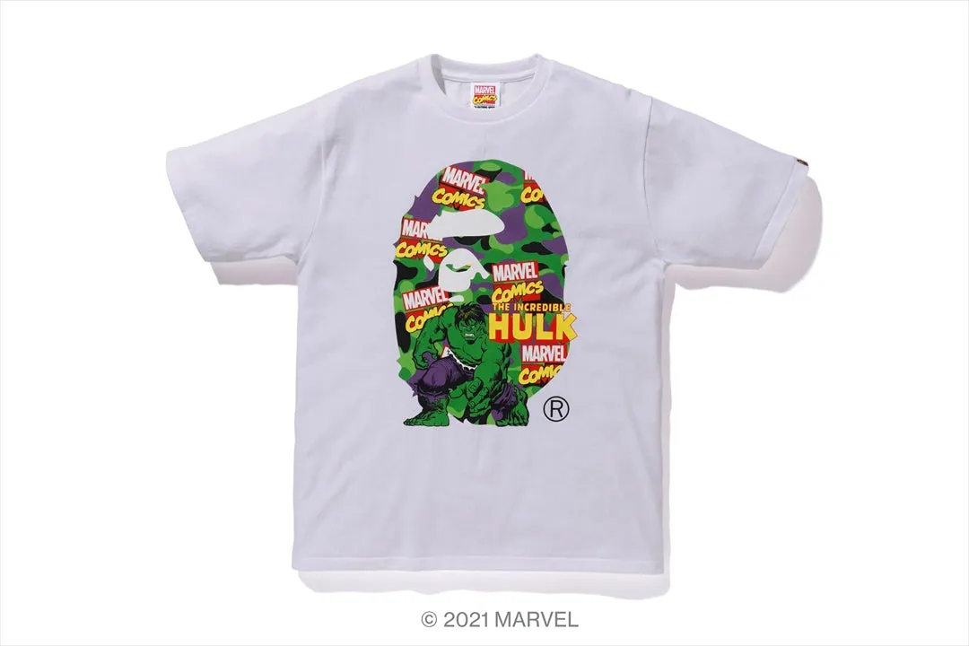 【 BAPE X MARVEL 】CAMO THE HULK TEE sold by Bape