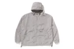 SOLID COLOR NYLON HOODED JACKET sold by Bape