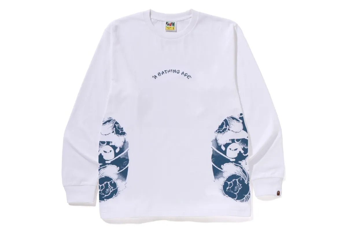 JAPANESE TATTOO SIDE BIG APE HEAD LS TEE sold by Bape