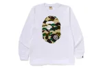 1ST CAMO BIG APE HEAD LS TEE sold by Bape